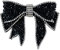 SHTGOI 1 broche nœud papillon vintage pour femme - Noir - Broche avec strass - Décoration pour mariage, bal de fin d'année, fête