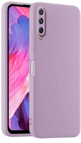 HULLIN Custodia per Telefono in Silicone Colorato, Adatta per Xiaomi MI A3 (6.09) - Erba Viola