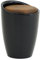 IDIMEX Sitzhocker Arbeitshocker Badhocker Badschemel Stauraumhocker Daniel, mit Stauraum und Sitzkissen in schwarz/Vintage