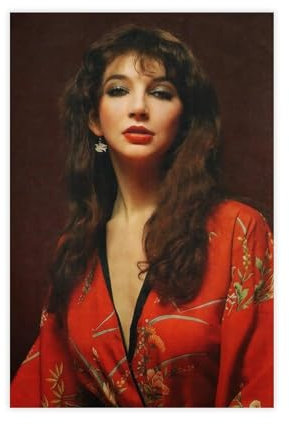 AmAzwi Leinwandposter Sängerin Kate Bush, Schlafzimmer, Dekoration, Sport, Landschaft, Büro, Raumdekoration, Geschenk, ungerahmt: 40 x 60 cm