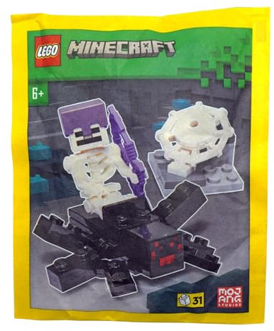LEGO Minecraft: Minifigura de araña y esqueleto (a partir de 6 años)