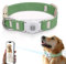 Airtag Hundehalsband, QR-Code, IP68, wasserdicht, integrierte Air-Tag-Hundehalsband-Halterung, ID-Tag, kostenloses Haustier-Online-Profil, strapazierfähiger natürlicher Baumwollhanf, passend für