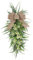 Belupai Couronne de Lys Vert Clair de 60 Cm pour Porte D'entrée, Printemps et été, Couronne Florale en Forme de Larme, Nœud de Lys Artificiels, Couronne de Bienvenue pour la Maison, le Porche, la Ferm