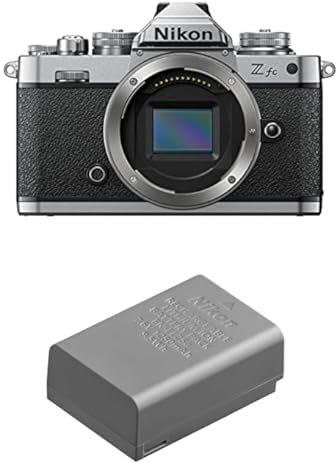 NIKON Z FC boitier Nu, Appareil Photo Hybride capteur DX (20,9 MP, 4K/30p, Rafale 11 + Batterie Li-ION EN-EL25a pour Hybride Z30, Z50 et Z FC