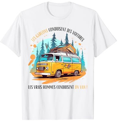 Homme Humour Chauffeur Van Humour Cadeau Van life T-Shirt