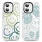 Xylota 2 Stück Transparent Handyhülle für iPhone 16 6,1 Hülle, Durchsichtig Case Muster Niedlich Smileys Mädchen Schutzhülle, Weich Silikon Dünn TPU Bumper Stoßfeste Cover für iPhone 16,05