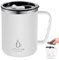 Kaffee Tasse, Kaffeetasse Fahrt Tasse 17oz Isolierte Kaffeetasse Edelstahl -Reisetasse mit und leckerem Deckel ＆ Griff Doppelwand Vakuum Thermalbecher für heiße und kalte Getränke weiß