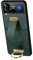 Custodia per telefono compatibile con Samsung Galaxy Z Flip 4, in pelle PU + PC rigido ultra sottile, protettiva, antiurto, protezione durevole (verde)