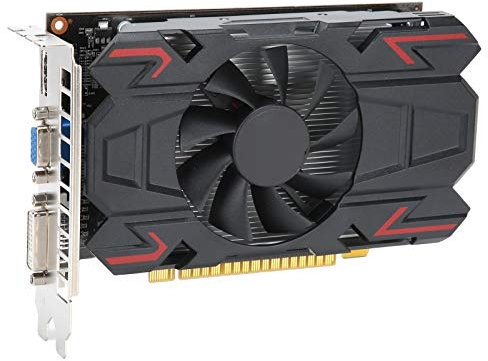 Ailgely ATI HD6770 4 GB 128bit DDR5 650 MHz Grafikkarte, Niedrige Rauschen und Ruhige Arbeiten, Niedrigere Arbeitstemperatur, Hohe Effizienz, ABS -Materialien, Einfach zu Bedienende,