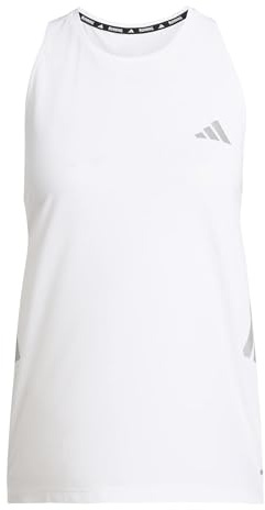 adidas Damen Adi365 Running Climacool Iconic Tank Shirt, White, S