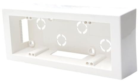 Scatola 506/507 esterna, da parete, 6/7 moduli/posti, colore bianco, universale, compatibile con tutte le serie civili, per prese, interruttori, sensori, montaggio esterno