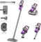 Cordless Vacuum Cleaner 15000pa, 4-in-1 Upright Handheld Stick Vacuum & Mattress Vacuum Cleaner with UV Light, Lightweight Portable Hoover Vacuum, Rechargeable Hoover Cordless for Car Home Bed Sofa