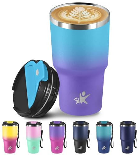Grsta Thermal Mug - 20oz - Coffee Thermos, Thermal Tumbler with Lid, Portable Airtight Travel Mug, Travel Mug, Travel Tumbler for Hot and Cold Coffee, Water and Tea