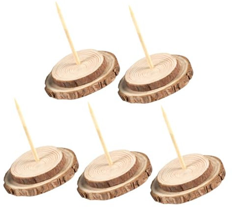 Cabilock 5 Piezas Base de Madera para Árbol de Navidad Artificial de Diámetro de Soporte Estable para Decoraciones Navideñas para Árboles Falsos