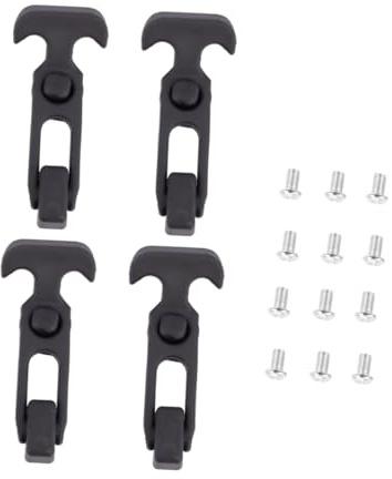 PartyKindom 4pcs Rubber T-Handle Latch Toolbox Lock Flexible Draw Latch for Empty Tool Box Cabinet