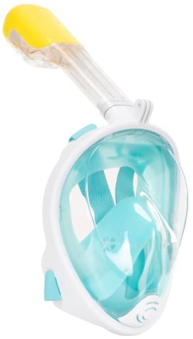 Masque de plongée intégral Aquaget L XL avec vue panoramique à 180 degrés, anti-buée, anti-fuite, avec support pour caméra, soupape de sécurité, sangle réglable, kit de voyage pour adultes, pour la