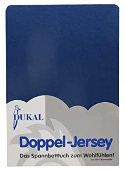 Dukal | Spannbettlaken oval für Kinderwagen Stubenwagen Wiegen Beistellbett | 30x70 – 32x75 cm | aus hochwertigem DOPPEL-Jersey | 100% Baumwolle | Farbe: Marine