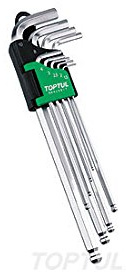 6-Kant Stiftschlüsselsatz HEX TOPTUL 8 Stück