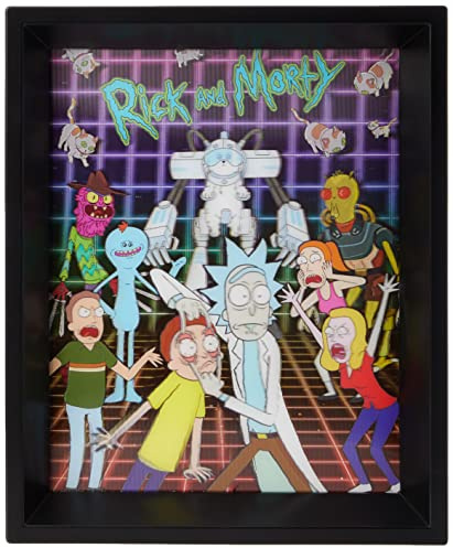 Rick und Morty 'Zeichen Grid' 3D-lentikular Poster,10 x 8 inch