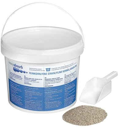 Easy Absorb Hygiene-Streugranulat, Bindet unangenehme Gerüche und Flüssigkeiten, feinkörnig, 1,5 kg
