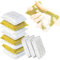 SPONGENATOR - Esponjas de Limpieza de Cocina, Resistentes y antiarañazos, en 2 Colores, estropajos multisuperficie no metálicos para Limpieza rápida (6) (12)