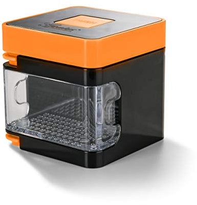Genius Nicer Dicer Spicy - 4 pièces - Coupe-légumes - Trancheuse à oignons - Couleur orange - A34156