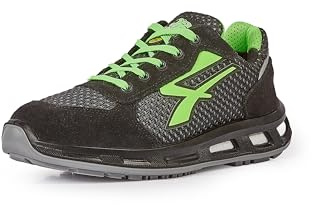 U-POWER Red Pro® Nate, Sicherheitsschuhe, leicht und bequem, extrem atmungsaktives Nylon, Pannenschutz, Infinergy-Einsatz, mit Aluminium-Zehenkappen - Grey Green 46