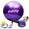 EDIFIT, Gymnastikball, 55, 65 und 75, Pezziball, Einschließlich Inflator, Pilates Ball, Sitzball, Pilates, Yoga Ball, Gymnastik (75cm, Violett)