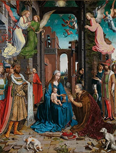 National Gallery 1000 Piece Jigsaw Puzzle - The Adoration of the Kings - Made In The UK - Incredibly Detailed - Hi-Def Image - 100% Recycled Puzzle Board