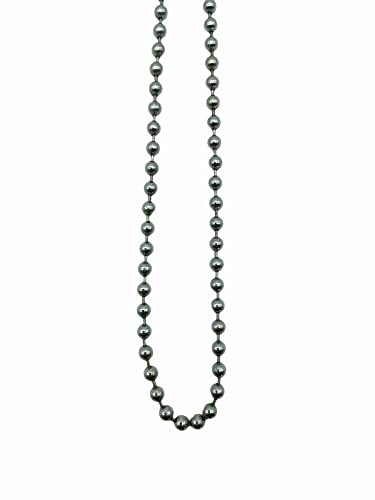 Premium Roller Blind Chrome Beaded Pull Chain - Continuous Loop (125cm Drop, Chrome)