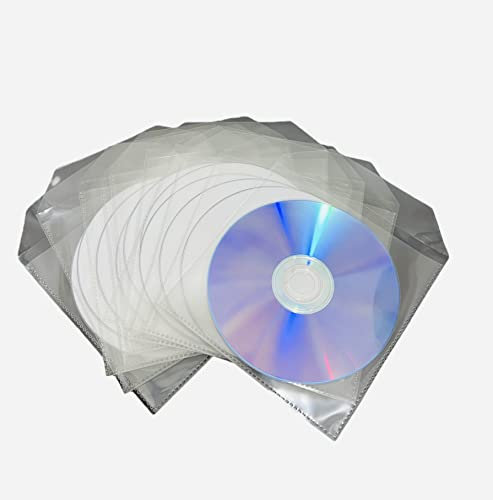Ritek Lot de 5 DVD-R vierges imprimables à jet d'encre avec une vitesse d'écriture de 16x dans des pochettes en plastique avec rabat Blanc