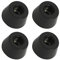 QUARKZMAN 21mmx12mm Caoutchouc Pieds Pare-Chocs x 4PCS Antidérapant Rond Caoutchouc Pieds avec Métal Rondelle pour Meubles, Électronique et Planche à découper, [Noir]