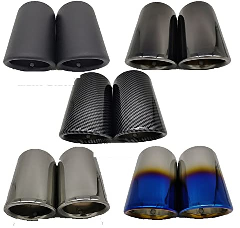 Auspuff Endrohr Für Jetta Mk6 Für VW Für Golf 6 7 Mk7 Polo 6r Bora Scirocco Lavida Variant Auto Auspuff Schalldämpfer Auspuff (Farbe : 1pcs Silver)