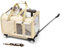 BEAUTYMONKEY.K Katzentransportbox Groß für 2 Katzen mit Rädern – Transportbox Trolley für Zwei Katzen – Ideal für Tierarzt, Autoreisen(55x44x33cm)