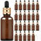 StarryTiger 24 Pcs 30ml Flacons en Verre Ambre avec Pipettes, Bouteilles en Verre Vide avec Compte-gouttes Verre Pipettes pour Huile Essentielle, Aromathérapie, Liquids Chimique, Parfum