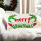 Ohok Dekorativ Weihnachten Kissenbezug 30x50 cm, Polyester Leinen Zierkissenbezüge Merry Christmas Kissenbezüge Dekor Kissenhülle Set für Schlafzimmer Wohnzimmer Sofa (Merry Grinchmas)