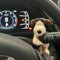Décoration d'Essuie-Glace et Tableau de Bord de Voiture - Chien Mignon en Peluche Clignotant, Ornement Kreative Auto (Pilot)