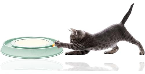 Silvio Design Intelligenzspielzeug Happy Cat Katzen | Katzenspielzeug Happy Cat| Katzen Zubehör | Happy Cat Intelligenzspielzeug für Katzen (Grün)