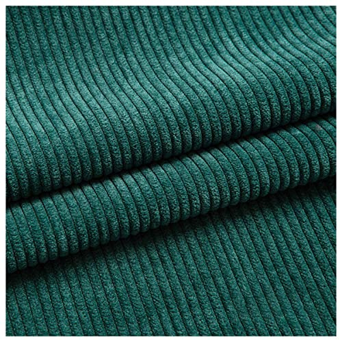 150 x 50cm Cordstoff Stofftuch von The Meter Fest dick für Nähhandwerk, Kissen, Möbel Mantel Hemd Hosen Sofa DIY Bastelmaterial(Color:Moosgrün)