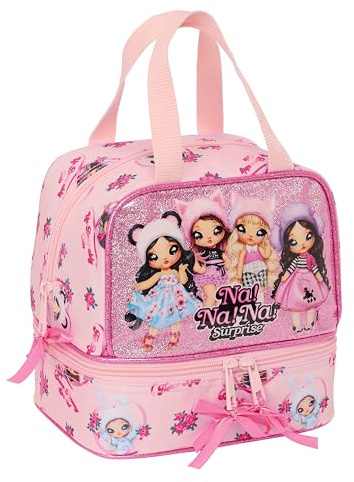 Safta NANANA Fabulous - Lunchbox, Qualität und maximale Widerstandsfähigkeit, für Mahlzeiten, Freizeit, Snack und Frühstück, 20 x 15 x 20 cm, Rosa