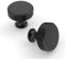 Coinkoly Matte Black Cabinet Handles - 10 Pack Single Hole Knurled Drawer Cupboard Knobs UK0006