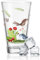 GRAVURZEILE Wasserglas mit UV-Druck - Tiergruppe Wald Design - Personalisiert mit Wunschname - Geschenke für Jungen & Mädchen Kinder zum Geburtstag Einschulung - Geeignet als Trinkglas - Vogel