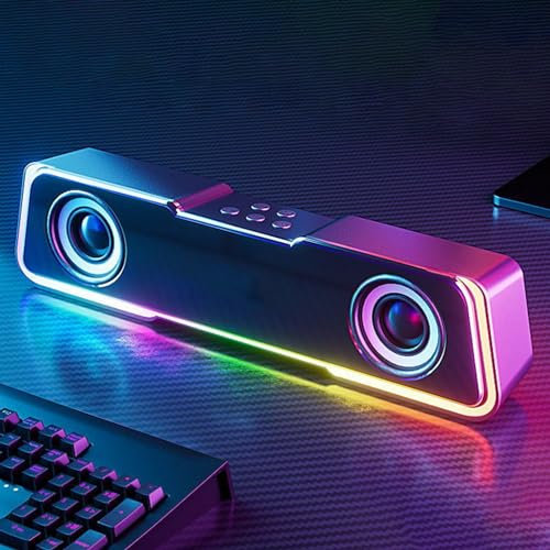 Mystery Box in vendita non reclamato, altoparlante Bluetooth Altoparlanti portatili Bluetooth Wireless con radio FM Luce colorata Striscia Bluetooth Altoparlante Suono Lungo Hifi Surround Suono