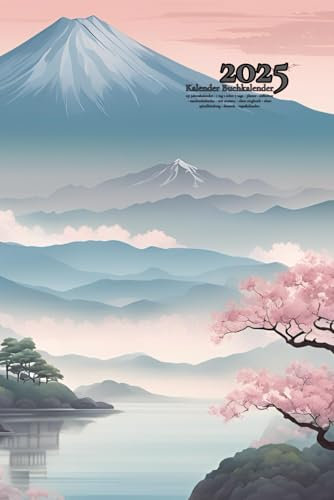 kalender 2025 buchkalender a5: Japan - 1 tag 1 seite: 7 tage - planer - softcover - taschenkalender - mit notizen - ohne ringbuch - ohne spiralbindung - deutsch - tageskalender.