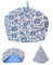 Hezhou Teekannen Wärmer Baumwolle Teewärmer aus Baumwolle Teekanne Isolierung Abdeckung Tee Set Vintage Tee Set Tee Gemütlich Stoff Teewärmer Deko Retro für Hausfrau, Freund, Mutter (blau)