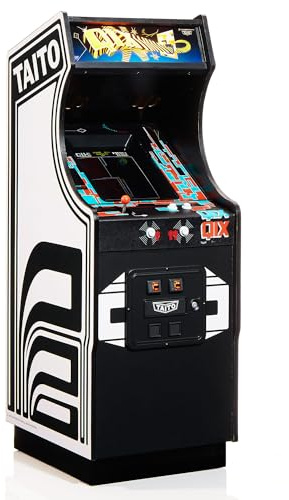 quarter arcades Numskull Édition Collector Qix – Mini borne d’Arcade à l’échelle 1/4 en Bois – Réplique Authentique avec ROM Originale, Batterie Rechargeable et Haut-parleurs 3W pour de rétro-Gaming