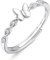 JeweBella Ring Silber 925 Damen Zierlicher Schmetterling Ring Minimalist Verstellbar Ringe Frauen Silber/Gold/Roségold