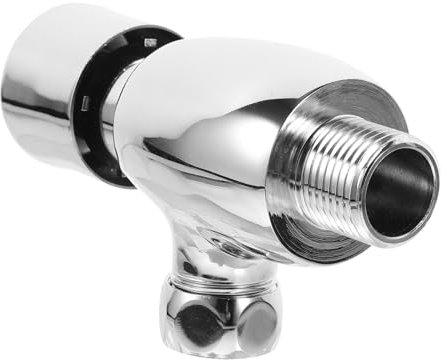 HOMSFOU Robinet de Chasse Urinoir Cuivre avec Bouton Poussoir à Retardement Remplacement pour Installation Facile