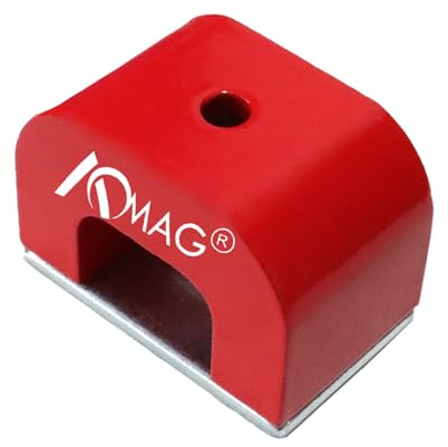 10 kg roter gegossener Alnico Hufeisen magnete für Nägel, leistungsstarker U-förmiger Magnet mit Halterung für Experimente, Bauarbeiten, Angeln oder Samtnägel
