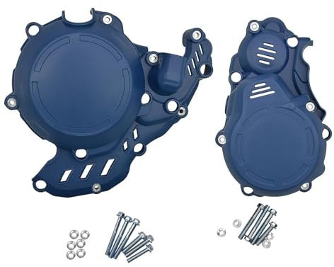 SWSSJUAN Gehäusedeckel Motorrad-Motor-Lichtmaschinenkupplungsschutzabdeckung Zubehör Für EXC-F 250 EXC-F 350 2017 2018 2019 2020 2021 2022 2023(Blu)